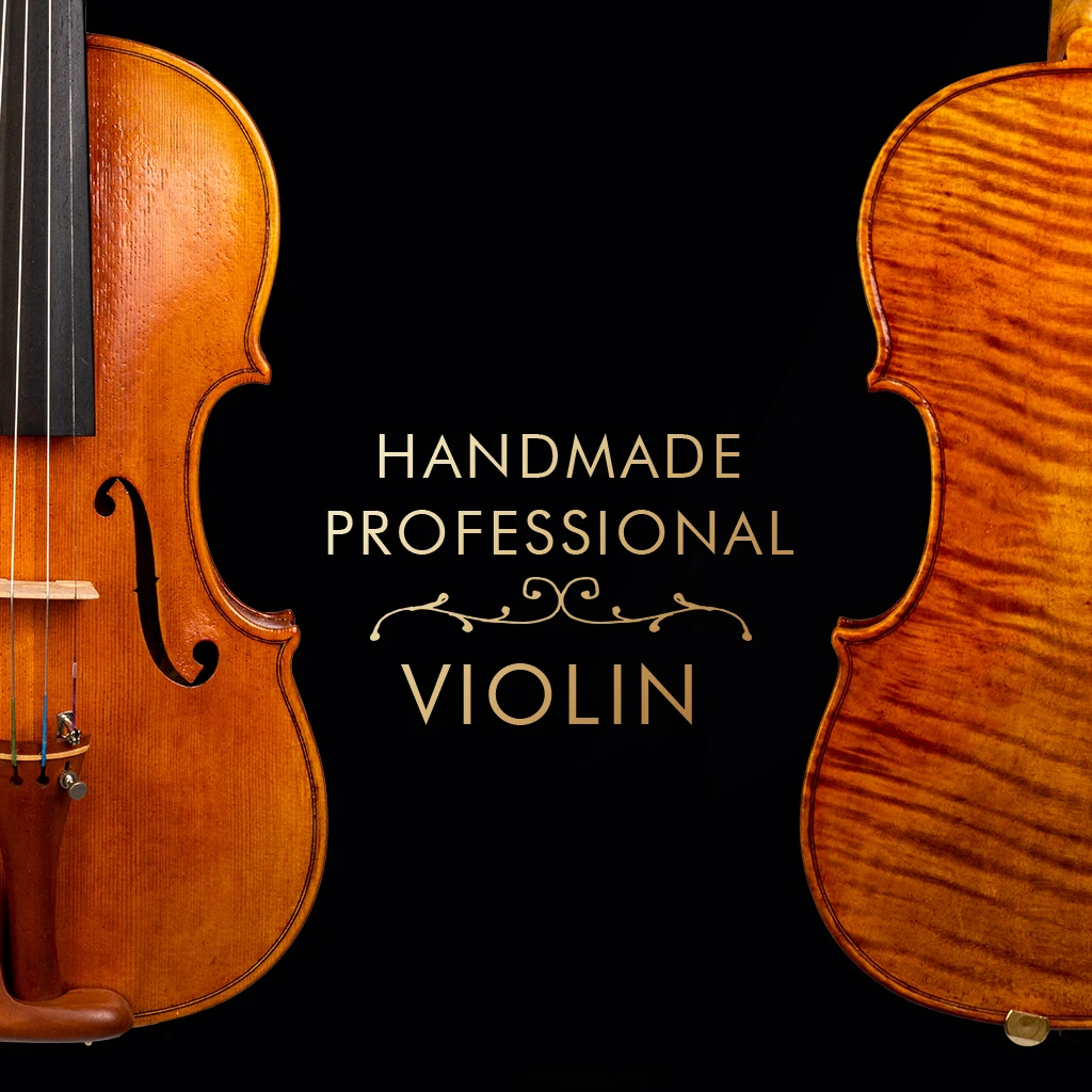 

NAOMI Master Handcrafted 4/4 Violin - Antique Design with Flamed One-Piece Back for Vibrant Sound