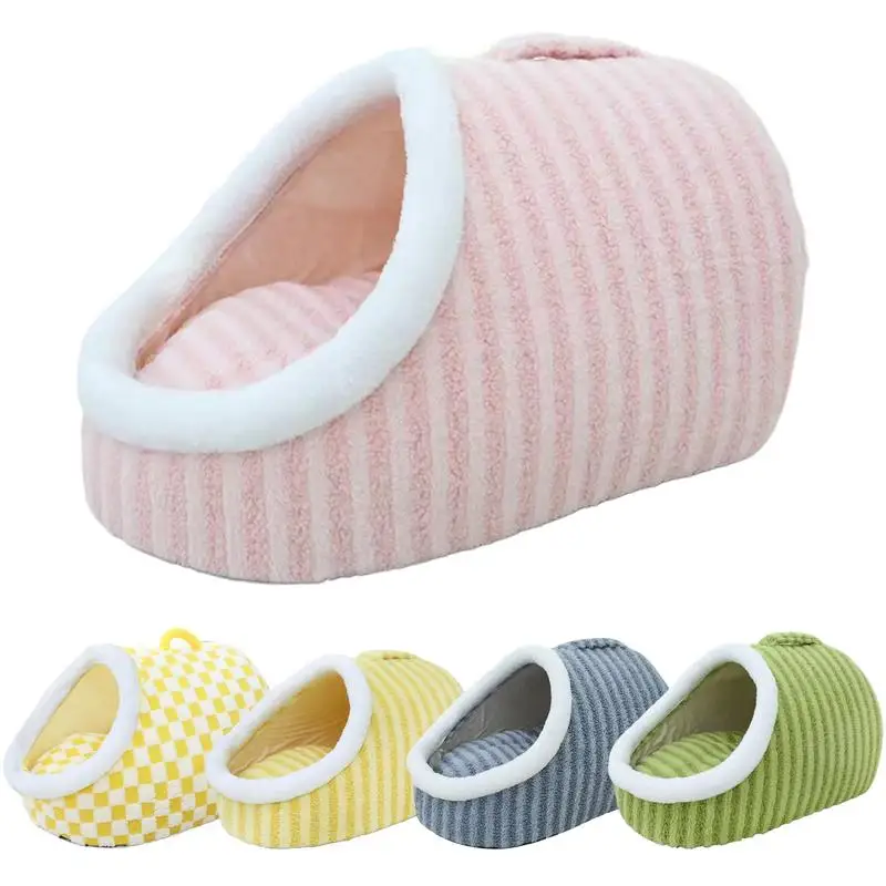 Cuddly Cave Cat Bed cat cave bed slipper Cute Covered Cat Bed Pet Cat House Small Dog House Products Cat Bed Slipper Pet house