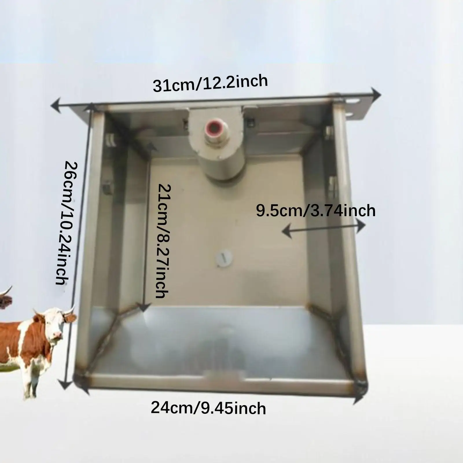 Stainless Steel Automatic Water Feeder Bowl for Farm Animals Horses Cattle Sheep Goats Pigs Easy Hydration Stainless Steel Automatic Water Feeder Bowl for Farm Animals Horses Cattle Sheep Goats Pigs Easy Hydration
