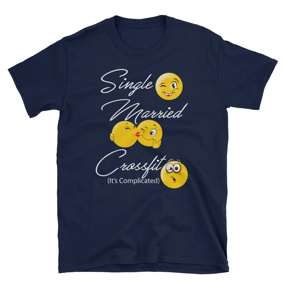 Cross Fit T Shirt With Funny Saying Single Married Complicated