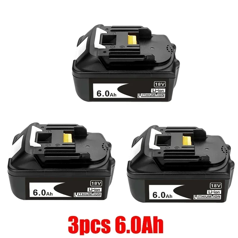 6000mAh Li-ion Battery rechargeable  18 v for Makita 18v Battery BL1840 BL1850 BL1830 BL1860B LXT 400 18650 battery pack