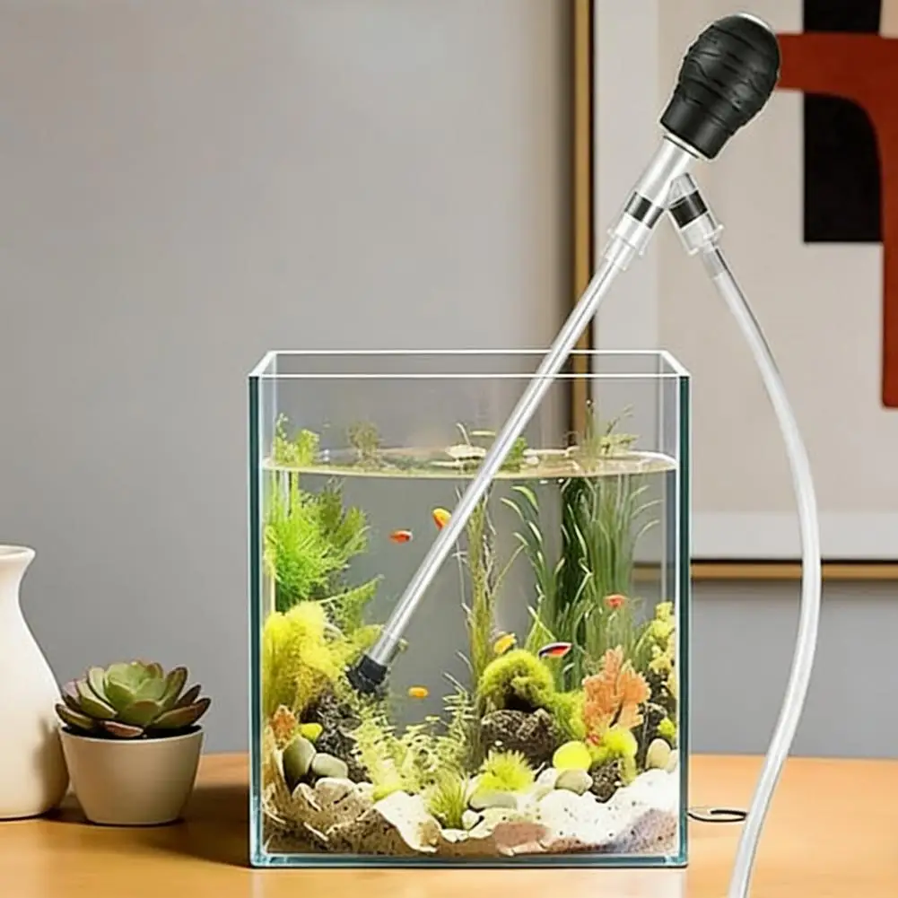 

Fish Tank Water Changer Valve Filter Pipe Fixture Clamp Aquarium Water Changer Efficient Siphon Pump Sand Vacuum Cleaner