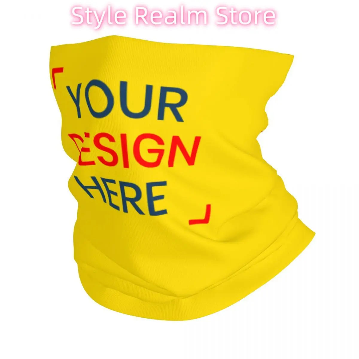

Custom Customize Logo Bandana Neck Warmer Men Women Winter Hiking Ski Scarf Gaiter Your Design Here Face Cover