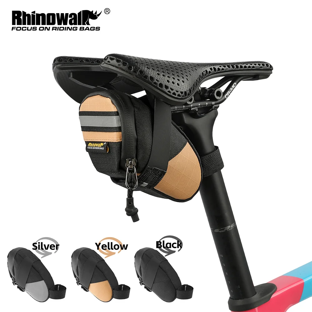 

Rhinowalk Bike Saddle Bag Lightweight Storage Seat Rear Tool Pouch MinI Shockproof Under Seat Bag Cycling Bicycle Accessories