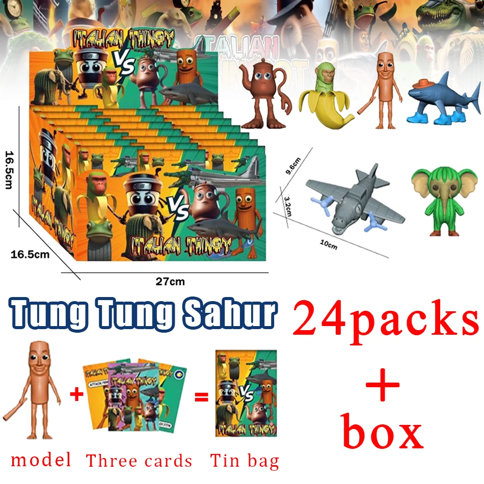 

13 см Tung Tung Tung Sahur Фигурки Подвижные игрушки Туту Сашр Модель Tralalero Tralala Игрушка Фигурка акулы Lirili Larila Орнамент