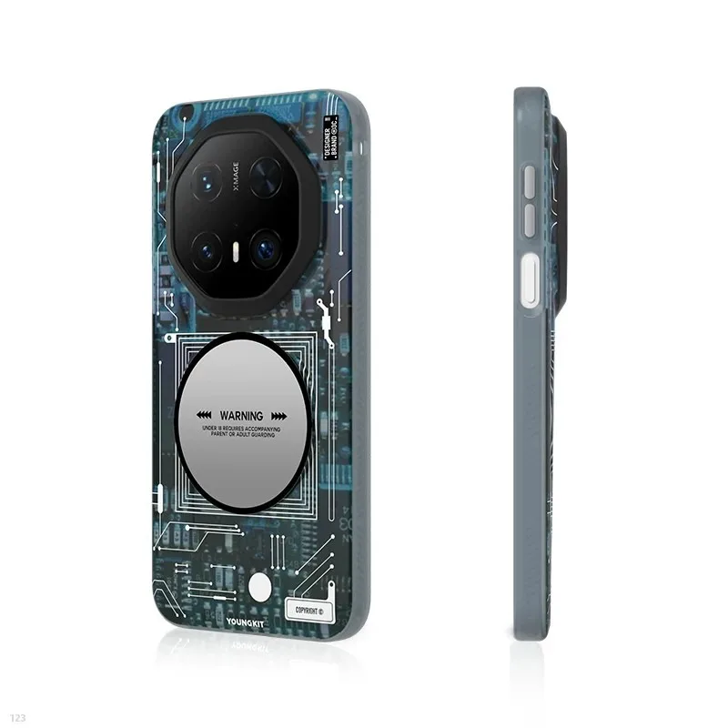 YOUNGKIT Magnetic Matte Case for Huawei Mate 80 RS Pro Max, Anti-Fall Shockproof Cover for Mate 70 Pro+ Air, Premium Textured