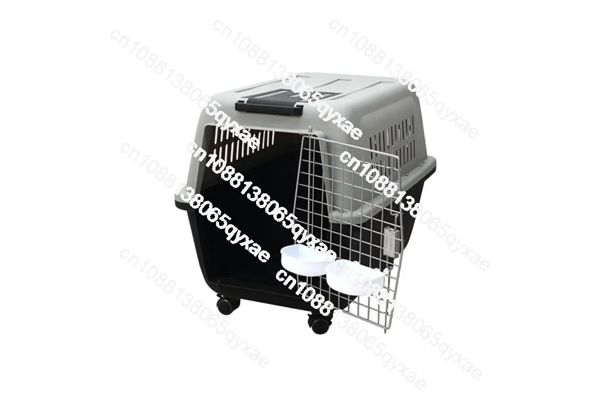 Large Plastic Dog Pet Travel Cage and Carrier for Big Dogs