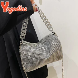 Yogodlns Bling Diamond Design piccole borse a tracolla a tracolla borse a tracolla da viaggio di moda di lusso di tendenza estiva da donna