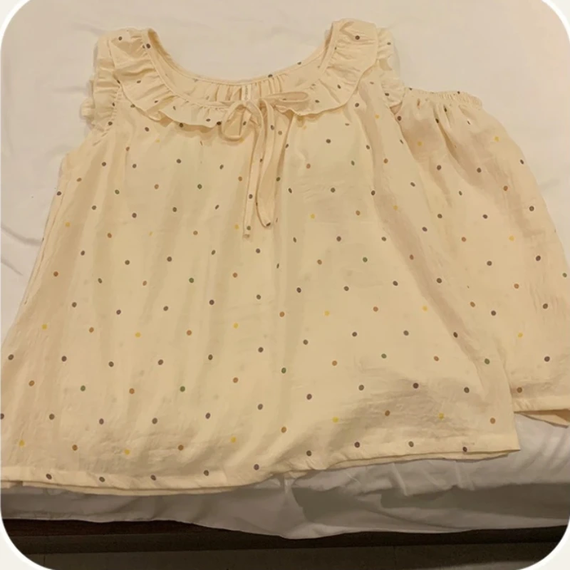 Pijamas de pantalones cortos para mujeres, conjunto de chaleco de verano para niñas, algodón de nube con almohadilla para el pecho, ropa de dormir dulce, ropa de casa
