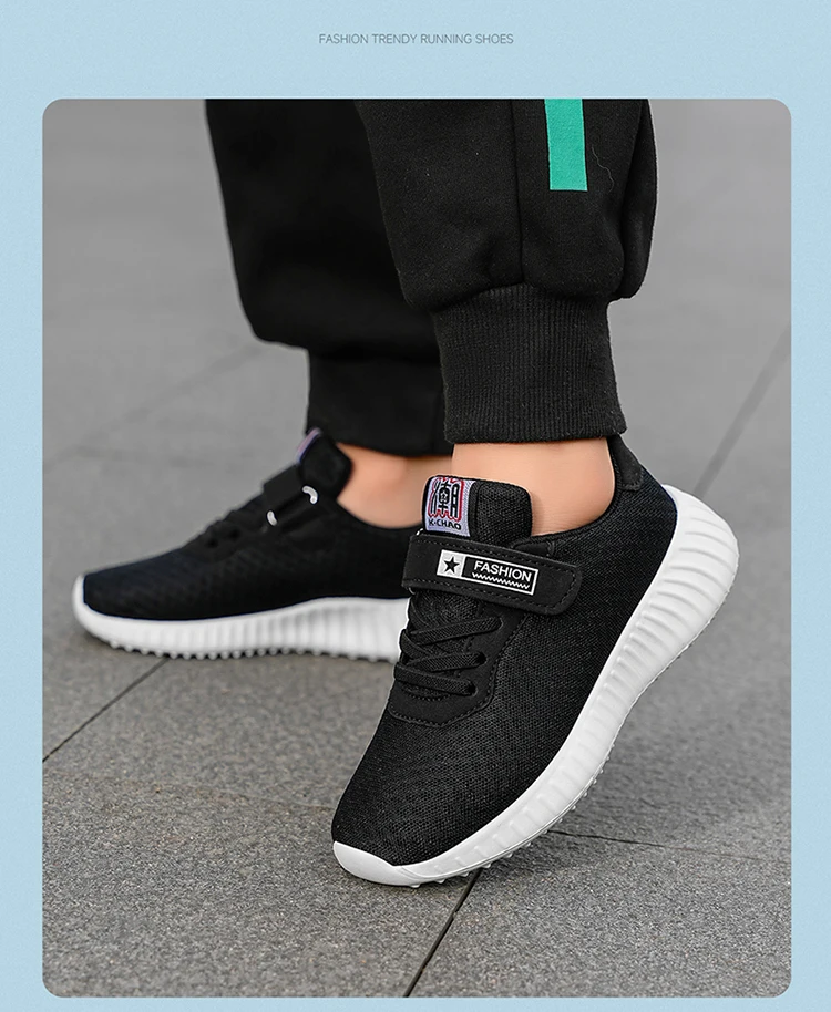 Atmungsaktive, leichte Sommer-Sneaker für Kinder, Jungen, Outdoor-Laufschuhe für Sport und Tennis, Größe 28–39 – Detail 14