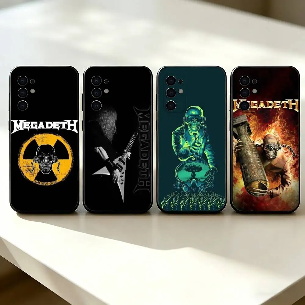 Thrash Metal M-Megadeth Stylish Phone Case Black Silicone Soft For Samsung S25,S24,S21,S22,S23,S30,Ultra,S20,Plus,Fe,Lite