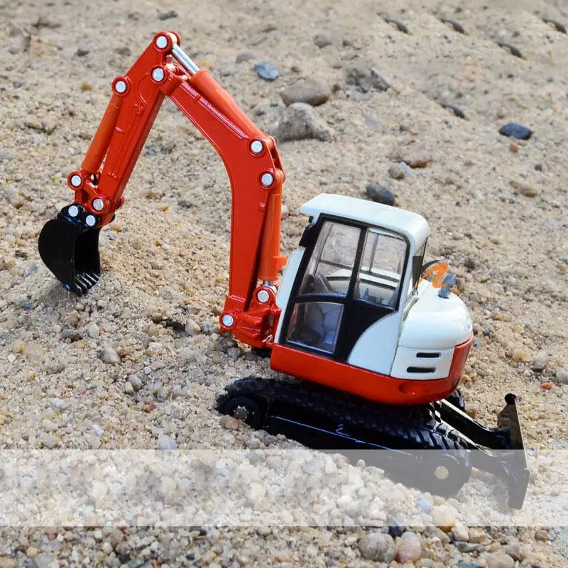 1:50 Alloy Excavator Toy 360 Degree Rotatable Multi-joint Movement Construction Engineering Vehicle Toy For Child Gifts