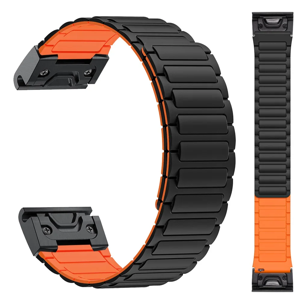 

Магнитный силиконовый ремешок 26 мм для Garmin Fenix E 8 51 мм 7X Pro 6X Pro 5X Plus/Enduro 2/Epix Pro 51 мм instinct 2 X ремешок-браслет