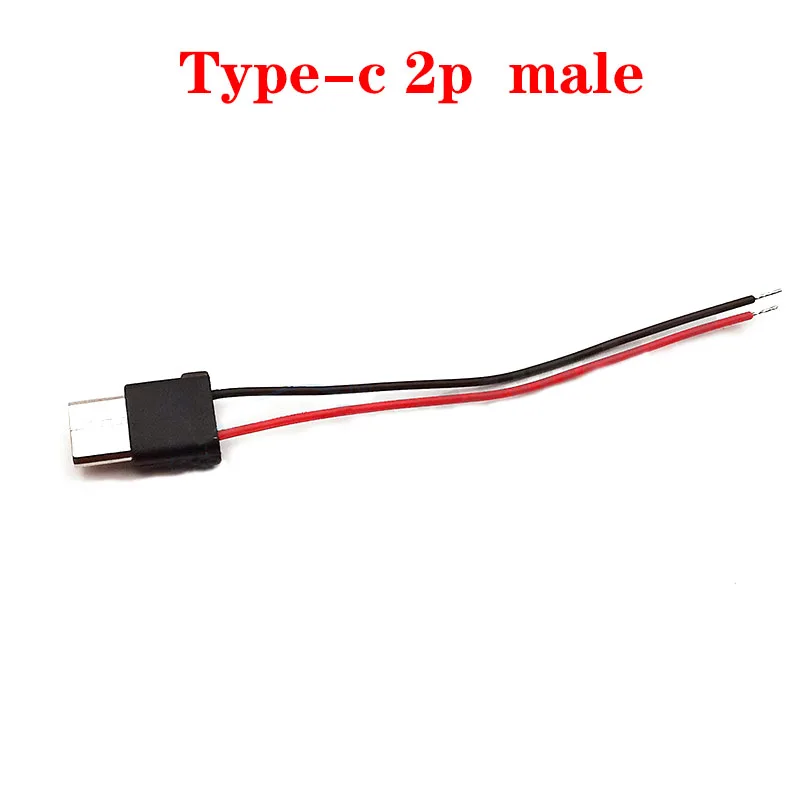 

1-10PCS Connector type-C male 2p welding wire waterproof strip connector charging special interface ip67