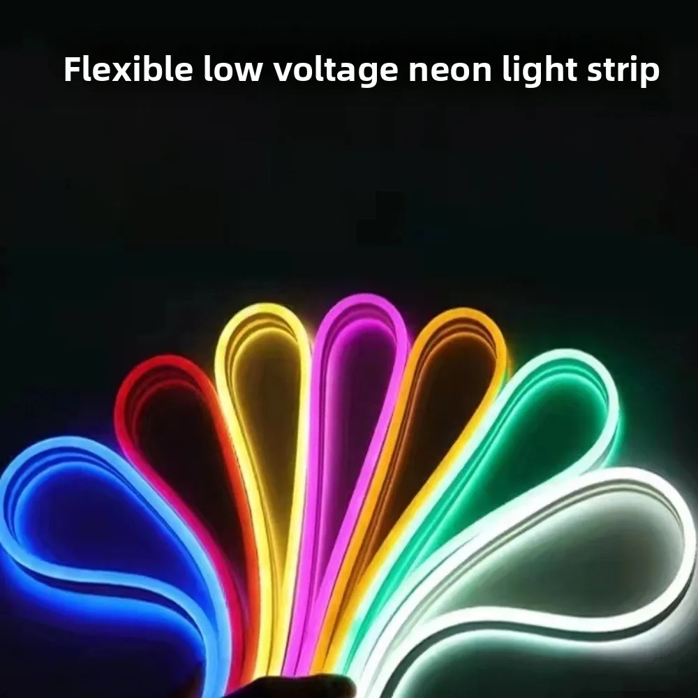 مصباح ليلي باعث للضوء الجانبي LED قطاع ضوء مقاوم للماء انحناء مرن ضوء النيون مشرق توفير الطاقة LED ضوء النيون غرفة نوم