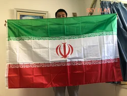 (SKY FLAG)90*150cm hanging polyester Iran Flag For home Decoration