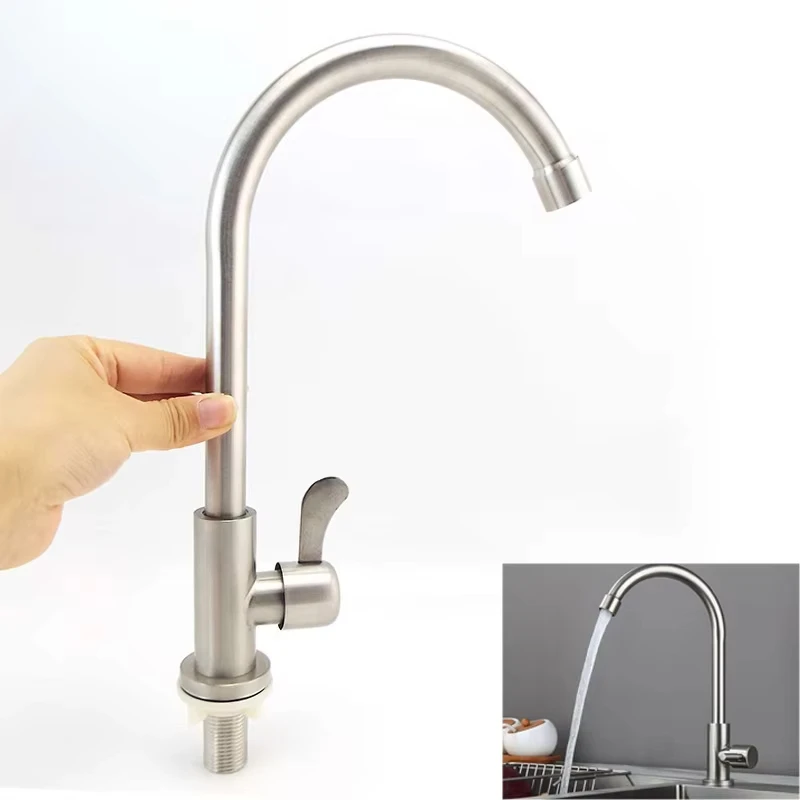 

Description： ﻿ Function: Kitchen Sink Faucet ﻿ Valve Type: Ceramic valve core ﻿ Faucet Body Material: 304 Stainless steel ﻿ end