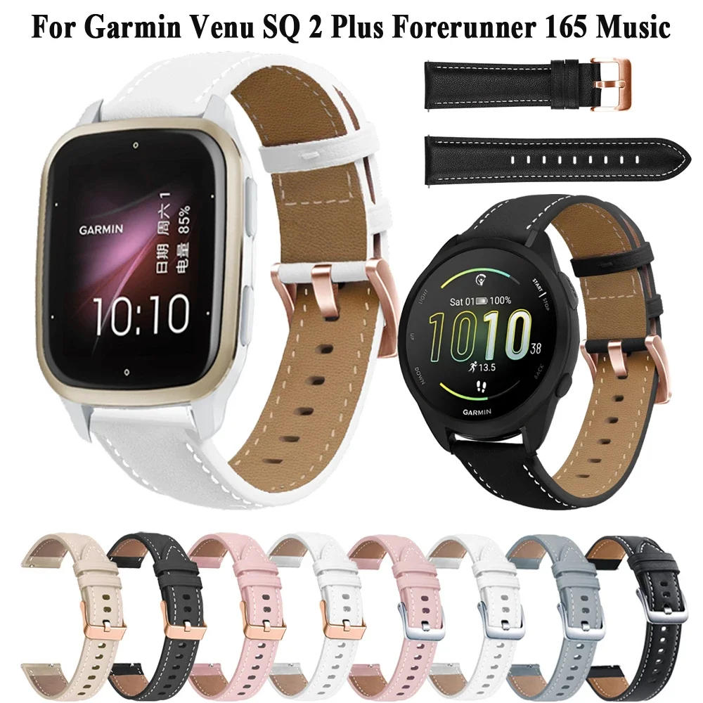 20mm Wristband Straps For Garmin Venu 2 Plus/Venu SQ 2/vivoactive 3 3t Bracelet Forerunner 165 645 Music Vivomove HR Watch Band