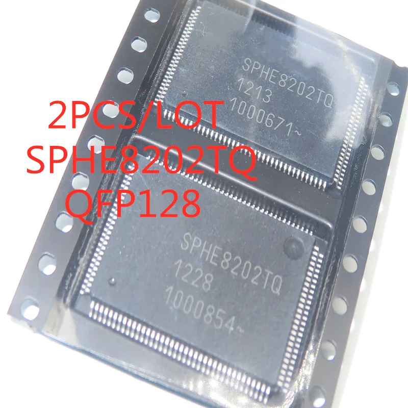 2PCS/LOT SPHE8202TQ SPHE8202 TQFP-128 SMD chip decodificador de vídeo digital para DVD de carro Novo em estoque Boa Qualidade