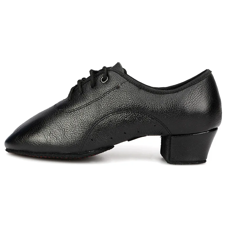 Mannen Echt Leer Latin Dansschoenen Zwarte Lage Hakken Ballroom Heren Dansschoen Voor Jongens Tango Salsa Rumba Moderne Jazz sneaker