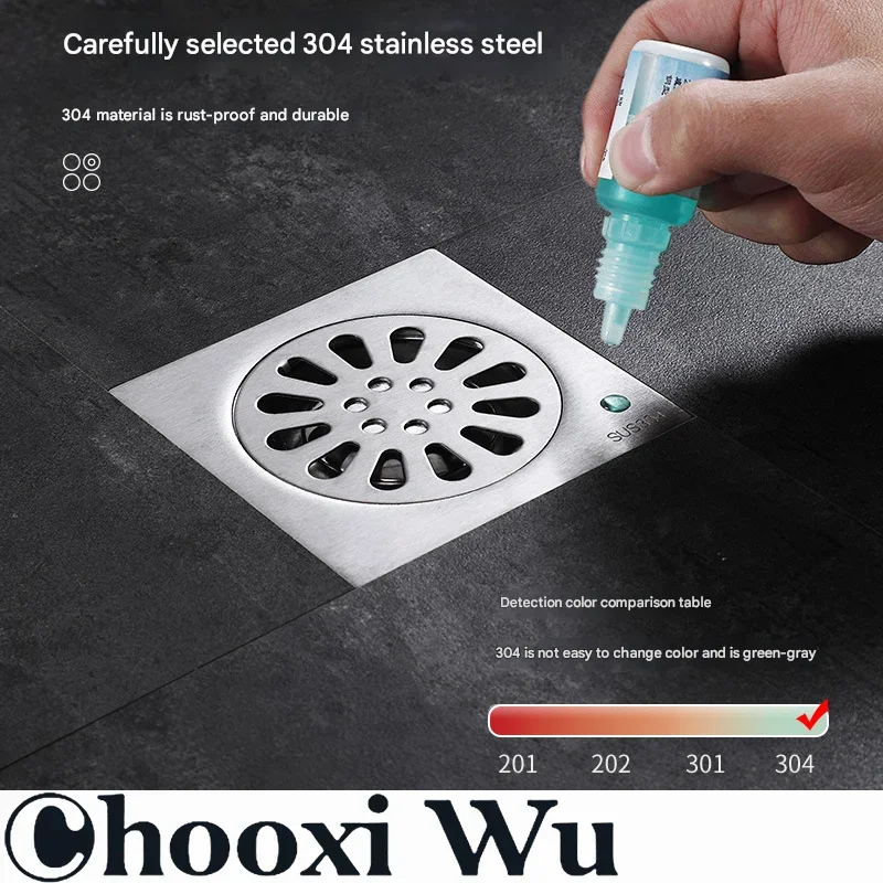 

CHOOXIWU-1 шт., квадратный Слив для душа, из нержавеющей стали