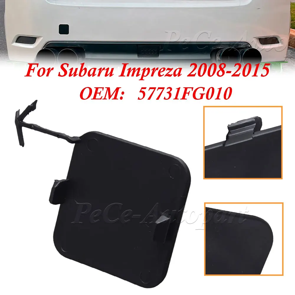 Rear Bumper Towing Hook Cover Trim Cap For Subaru Crosstrek / XV 2012-2017 For Impreza Hatchback Cover Shell Lid 57731FG010