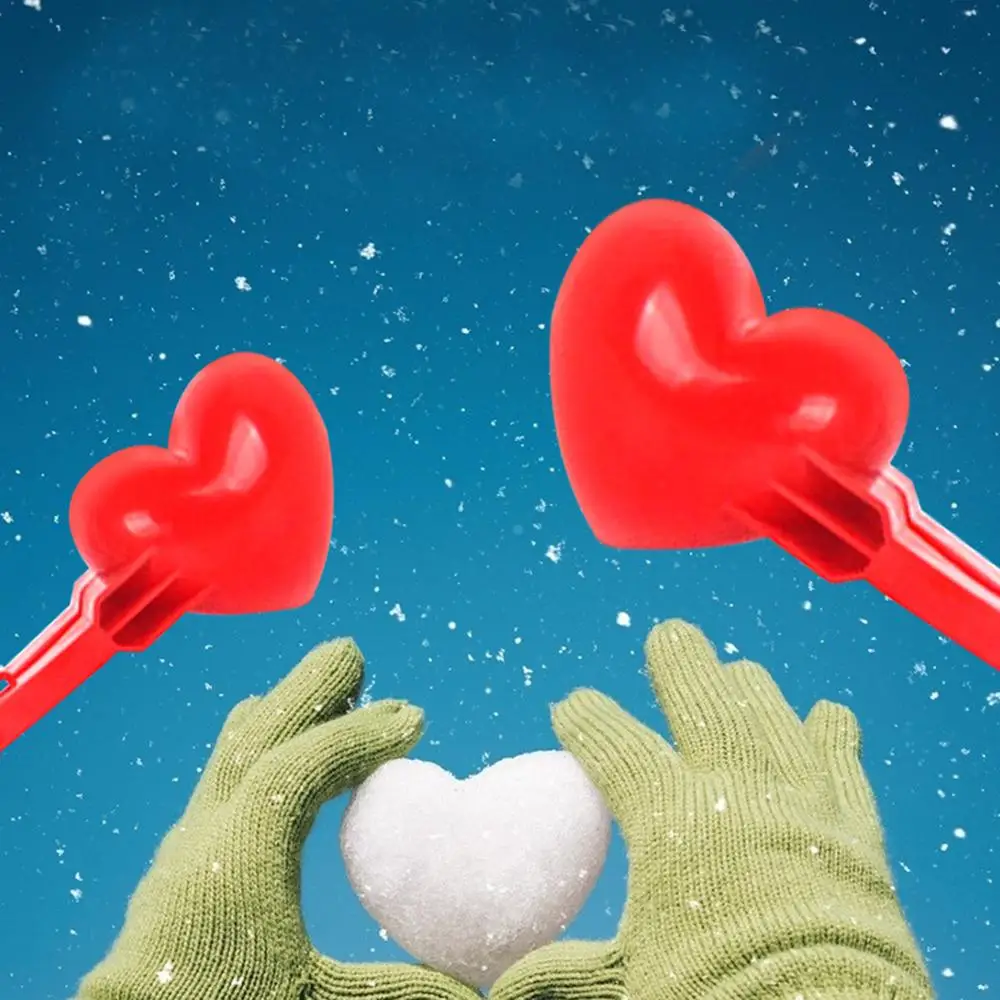 Plastic Snowball Maker Clamp Tools Outdoor Snow Toy Thickened Sand Mold for Snow Activities
