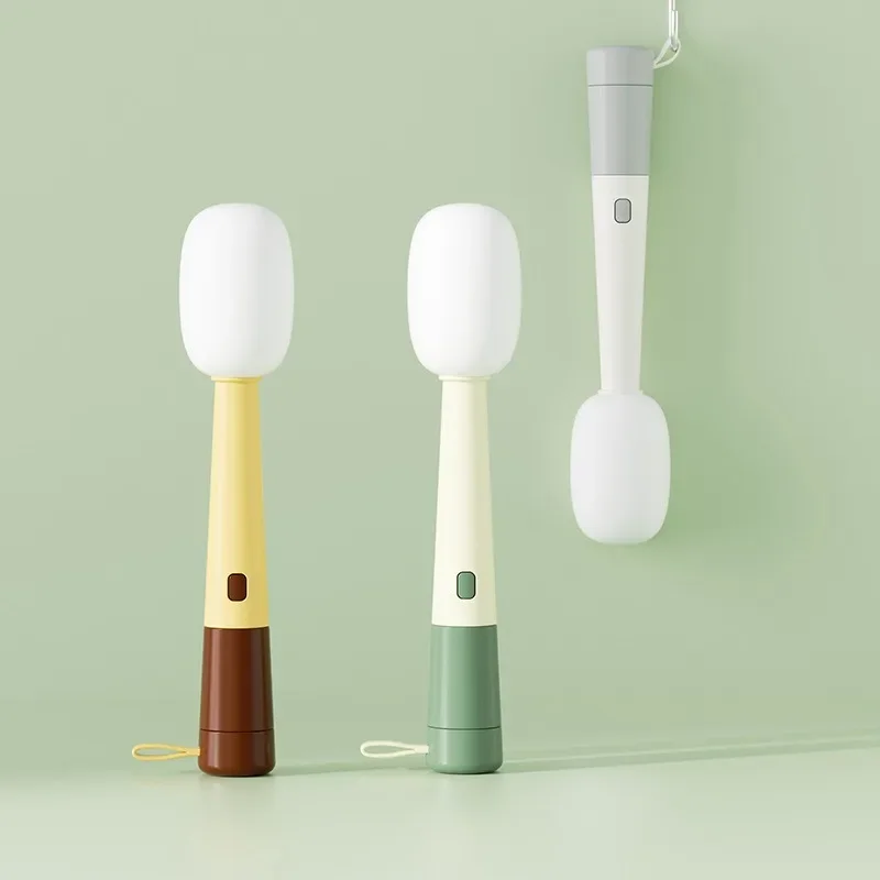 Microphone Modeling Cup Brush Cup Tool Water Cup Cleaning Multi-function Three-in-one Thermos Cup Long Handle Cleaning Brush