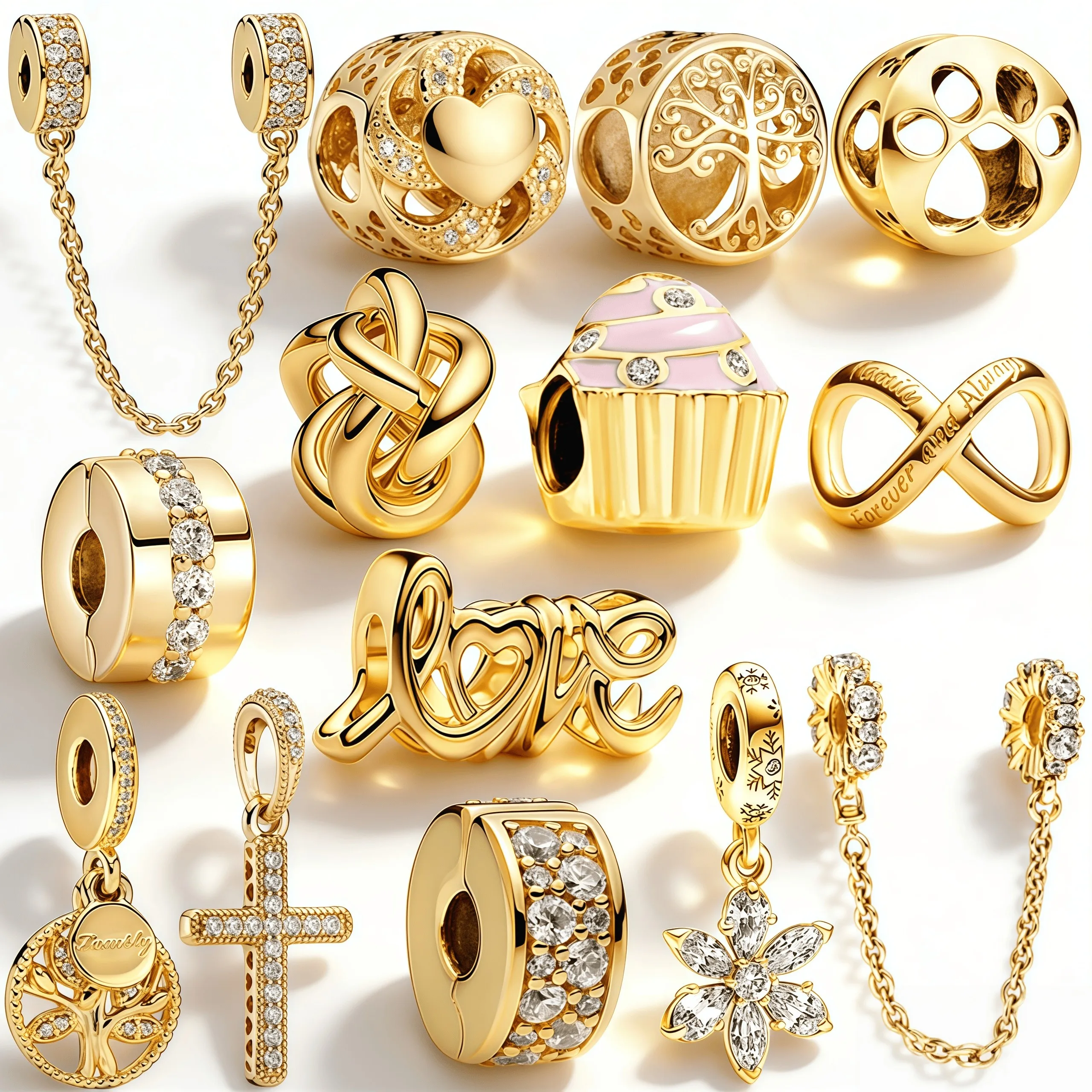 

Горячая распродажа: DIY-шармы-подвески серии «Золотое семейное дерево: Бесконечность» для оригинальных браслетов из стерлингового серебра (тип «змеиная кость»), подарок