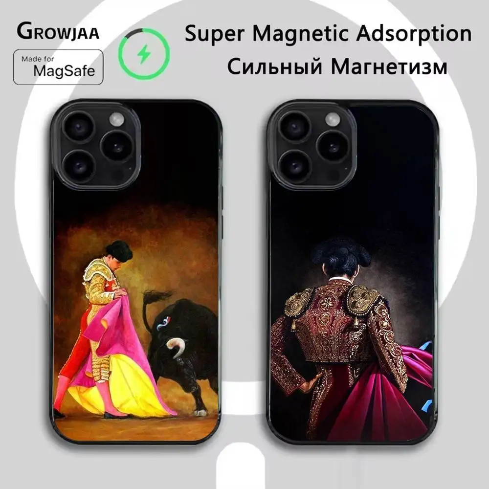 

S-Spanish Bullfighter Phone Case For iPhone 16e,16,15,14,13,12,11,Plus,Pro,Max,Mini Magsafe Magnetic Wireless Charging