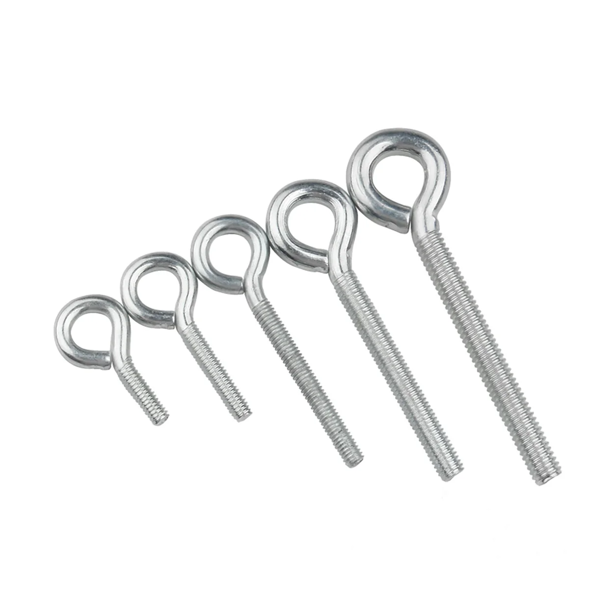 Leijiu Carbon Steel Eyebolt / Ring Hook / Ring Bolt  / Closed Sheep Eye Machine Tooth Screw M3M4M5M6M8M10
