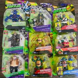 Genuine Teenages Mutant Ninjas Turtles Joint Movable Anime Figure Decoration Doll PVC Collection Model Kid Toy Birthday Gift