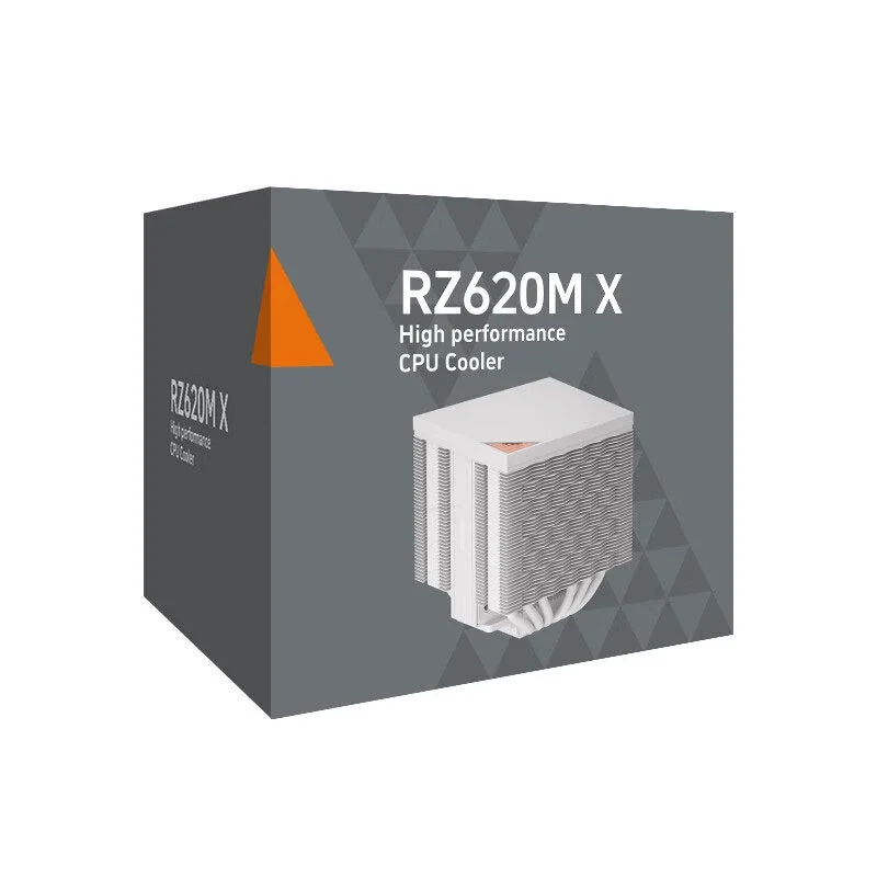 RZ620M X Dual-Tower CPU Air Cooler 6 Heat Pipes for PC Compatible with Intel LGA115X/AM4/AM5 - Computer CPU Cooler