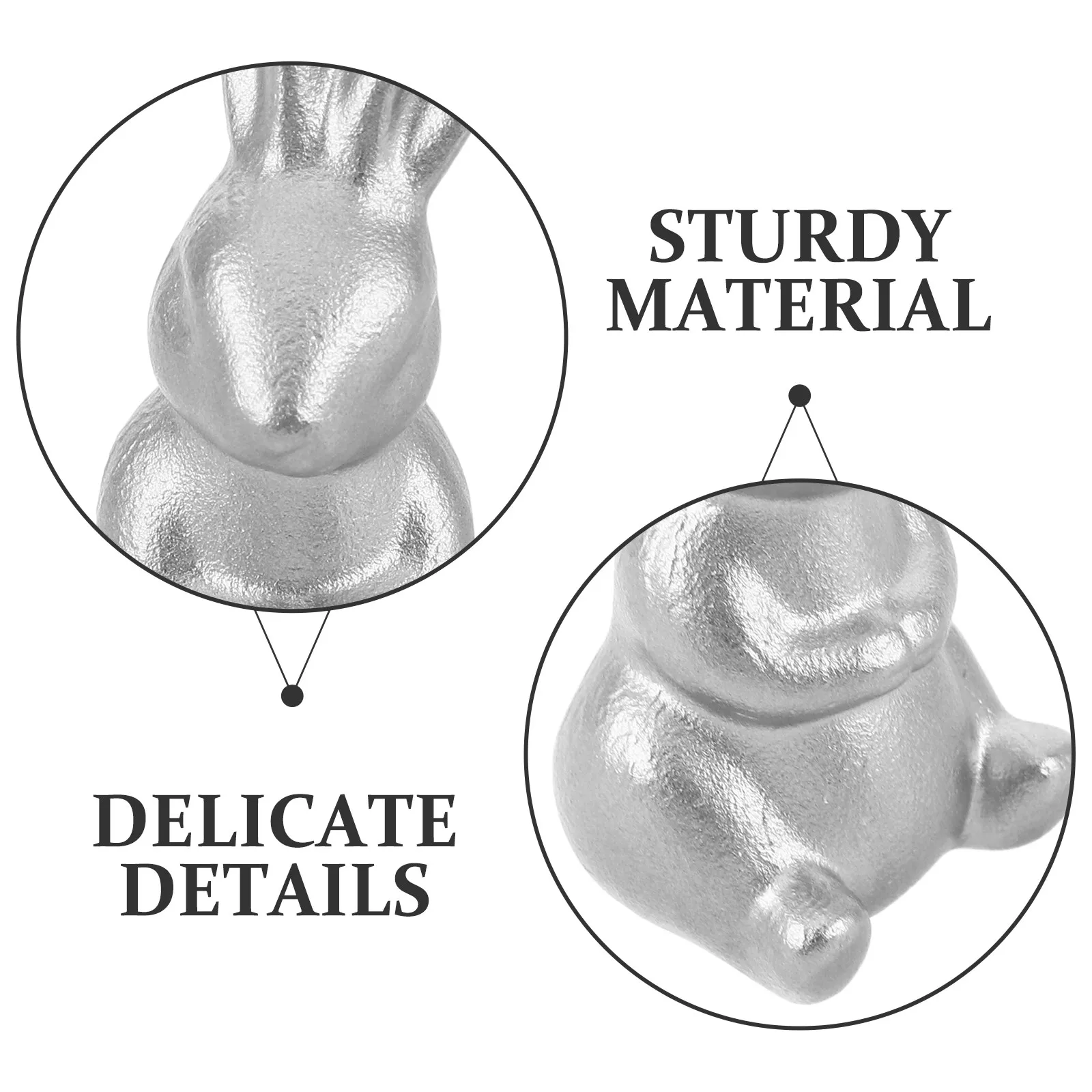 Pot Lid Replacement Knob Cast Iron Animal Design Rabbit Shaped Heat Proof Lid Handle for Cooking Pot Pan Saucepan Cookware