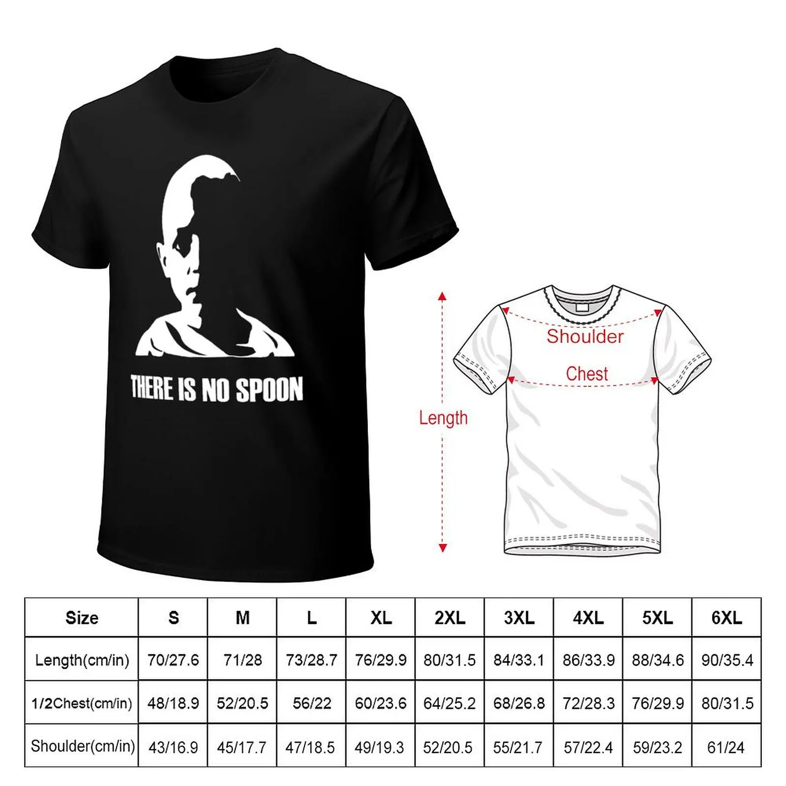 There is no spoon, matrix qoute, escape matrix T-shirt hippie clothes boys whites summer top heavyweight t shirts for men