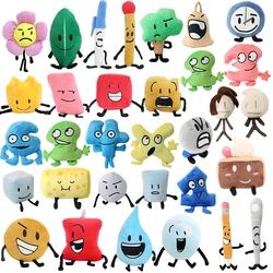 Anime Battle for Dream Island Plush Toys BFDI Plushie Dolls Leaf Fire Flower Water Drop Numbers Stuffed Figure Kids Peluche Gift