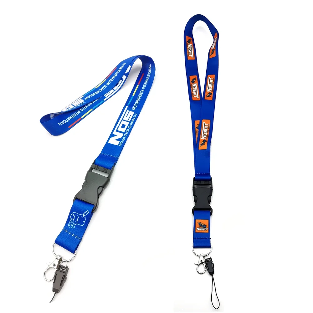 

Newest JDM Neck Lanyard Keychain NOS Racing Car Key Lanyard Strap Keychain Quick Release Neck Key Cord For Drift ID Card Phone