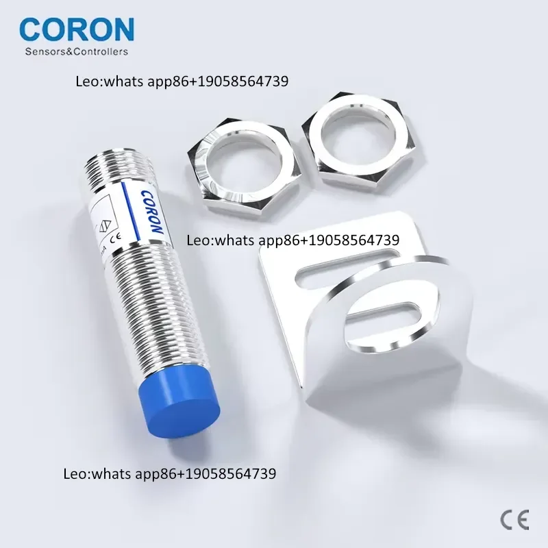 CORON Short Housing Inductive Proximity Sensor CLJ-A12A-4ANA-G M12 Unshielded 4mm NPN NO for 10-30VDC Metal Detection