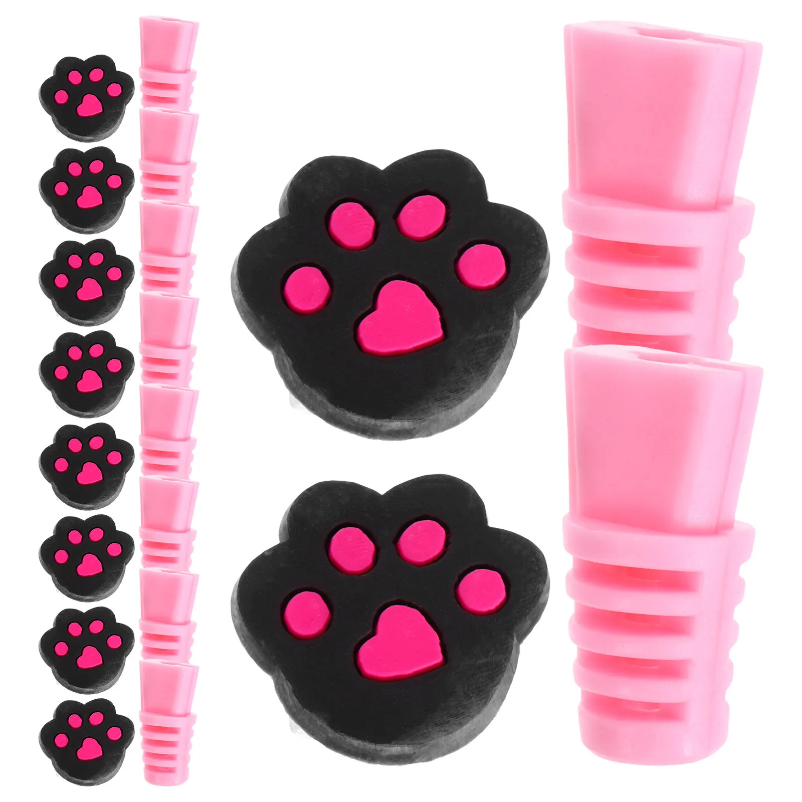 

10Pcs Charging Cable Saver USB Protector Cartoon Foot Shape Prevent Cable Breaks for Phones Computers Laptops Saver