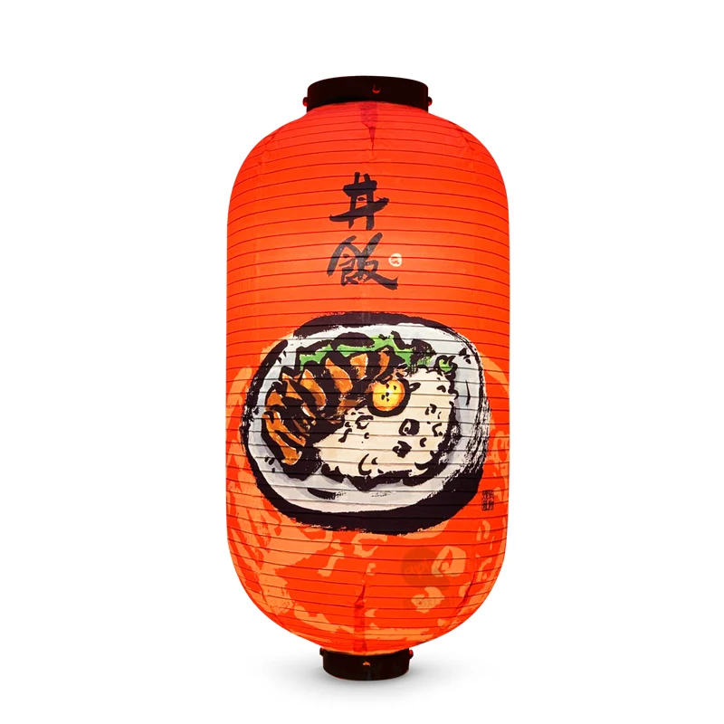

Korean style Restaurant Lanterns Outdoor Waterproof Fabric Hand-written Japanese Food Illustrations Izakaya Advertising Decorate