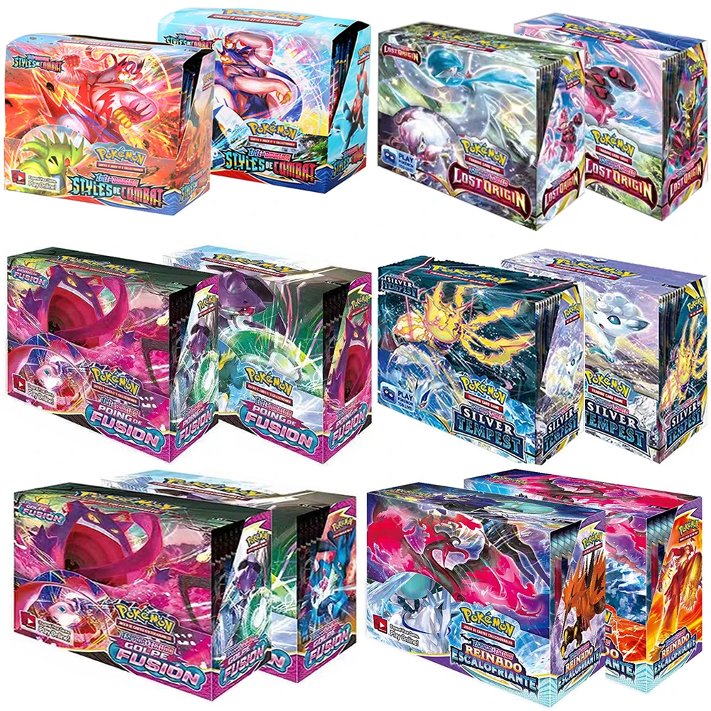 Spanish Pokémon TCG: Silver Tempest Booster VOLTAJE VIVIDO  REINADO ESCALOFRIANTE Cards Kids Toys Drop Shipping Wholesale