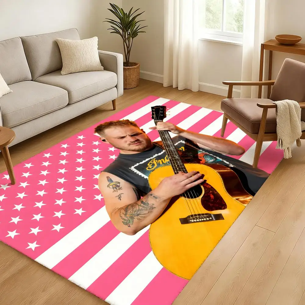 Singer Z-Zach Bryan Floor Mat Soft Thickened Absorbent Non-Slip Bedroom Living Room Door Mat Home Decor Flannel Rugs