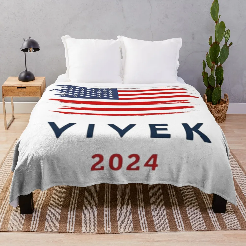 

vivek ramaswamy for president Throw Blanket Designers Shaggy Hairy Blankets