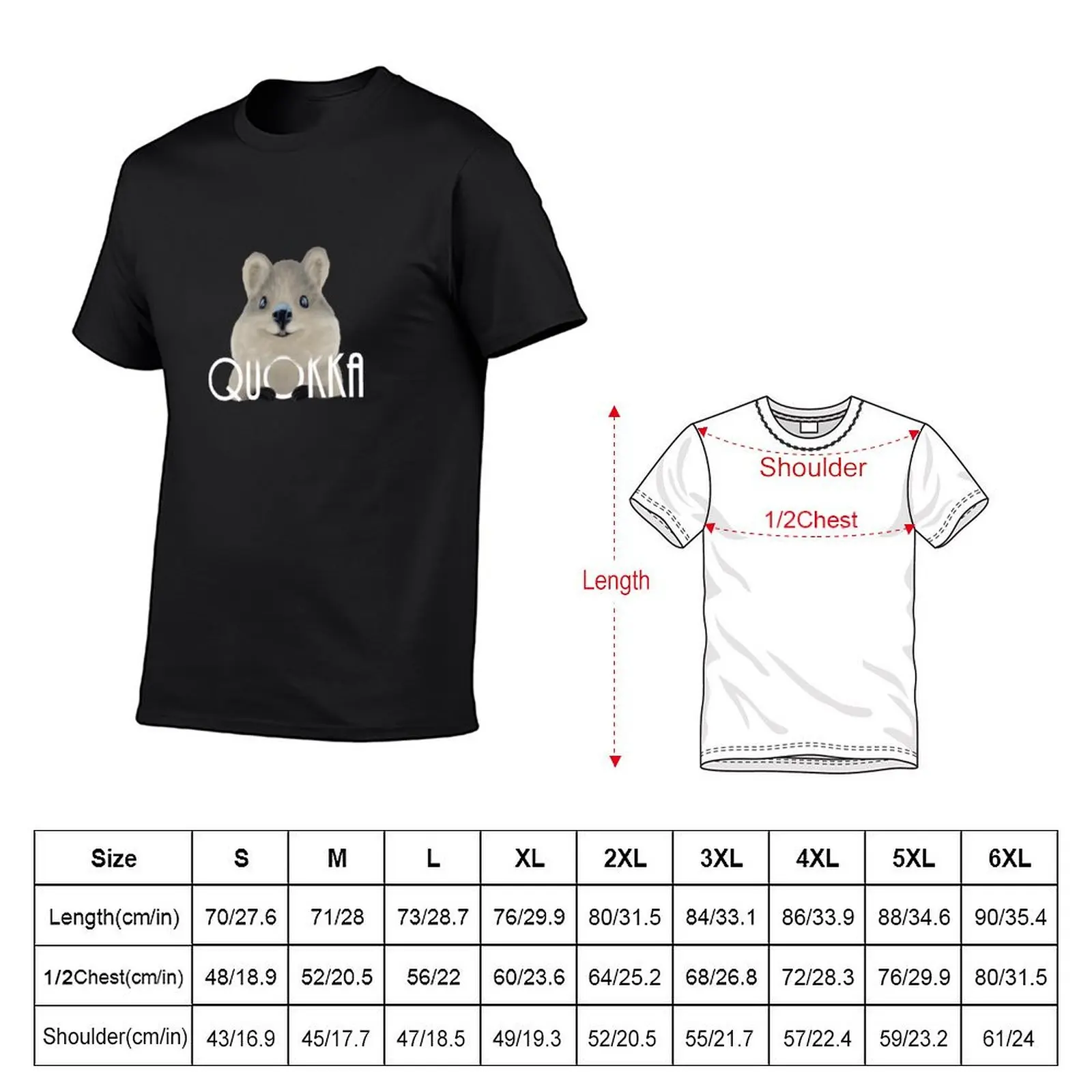 Quokka T-Shirt boys animal print graphic shirts heavyweights sports fans graphic tshirt men