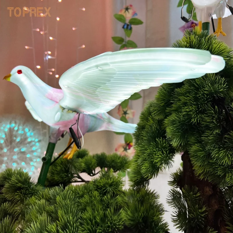 Customized Dynamic 3D Theme Bird Pigeon Center Pattern LED Light for Commercial Landscape Use for Outdoor Garden Decoration