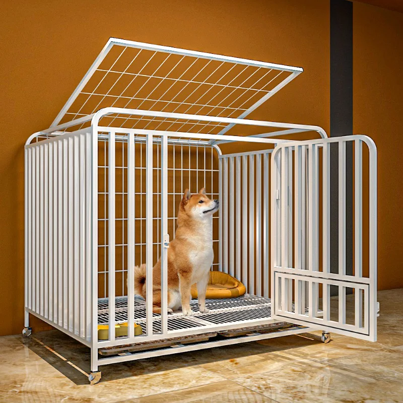 

Dog Crate Large Dog Home Indoor Super Large Free Space Dog Cage Dog Villa with Toilet