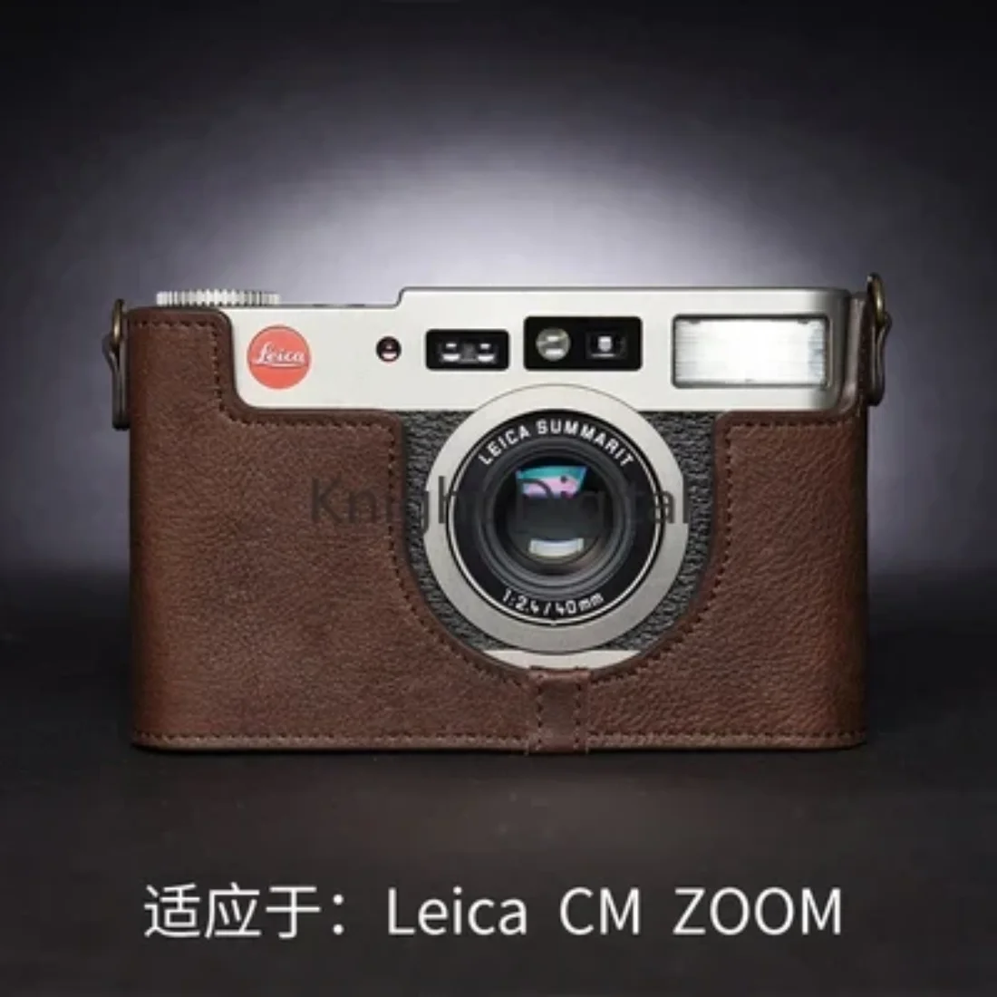 جلد البقر جلد طبيعي قاعدة جلدية واقية نصف حافظة ل Leica CM CM ZOOM حقيبة كاميرا حافظة شبه حافظة قاعدة شل يدوية الصنع