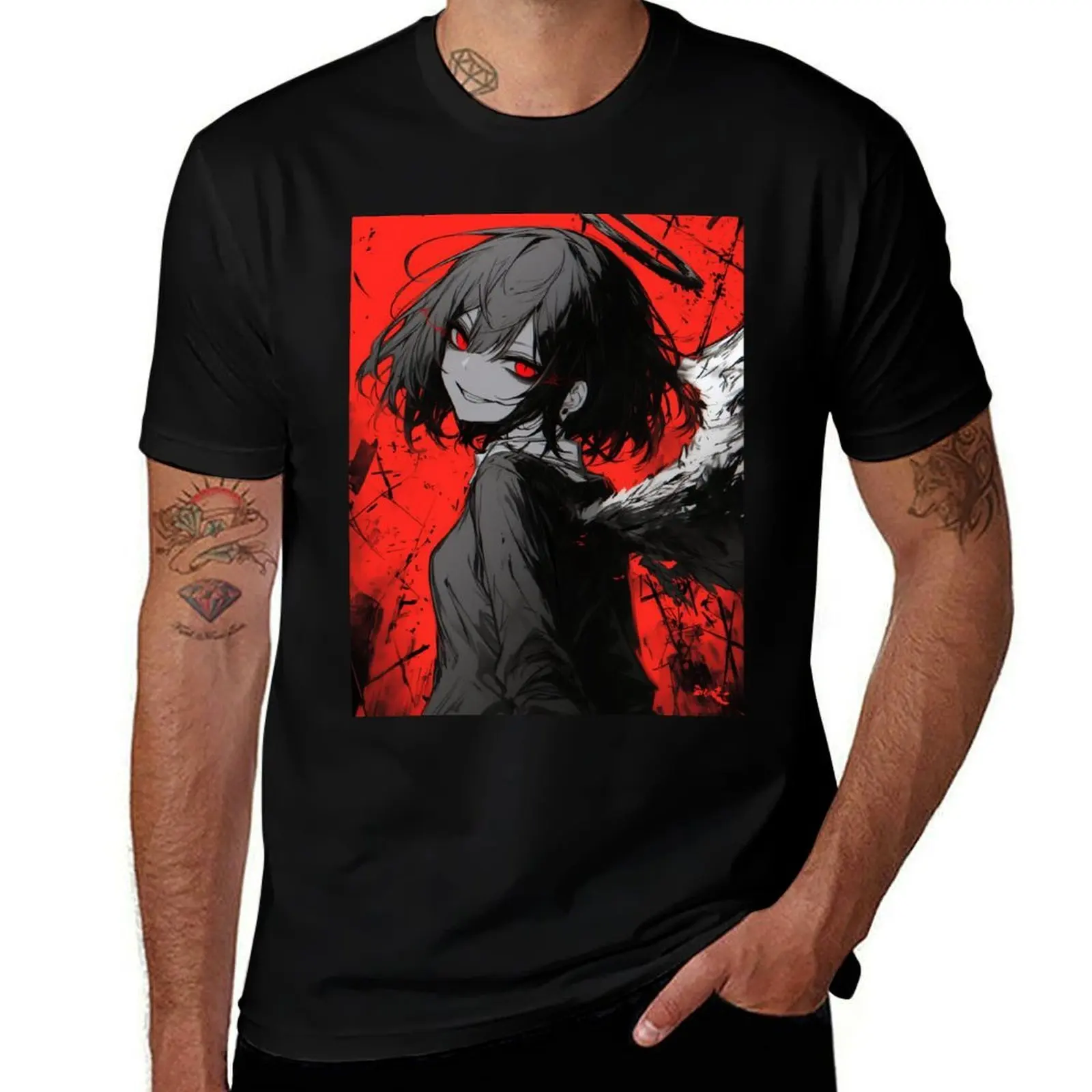 Angel Core T-Shirt All Match Basic Short Sleeve Top T-Shirt
