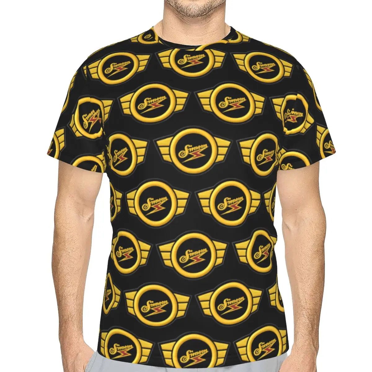 Motorcycle S-Simsons 100% Cotton T-Shirt Men'sClassic T Shirts Men O-Neck Short Sleeve