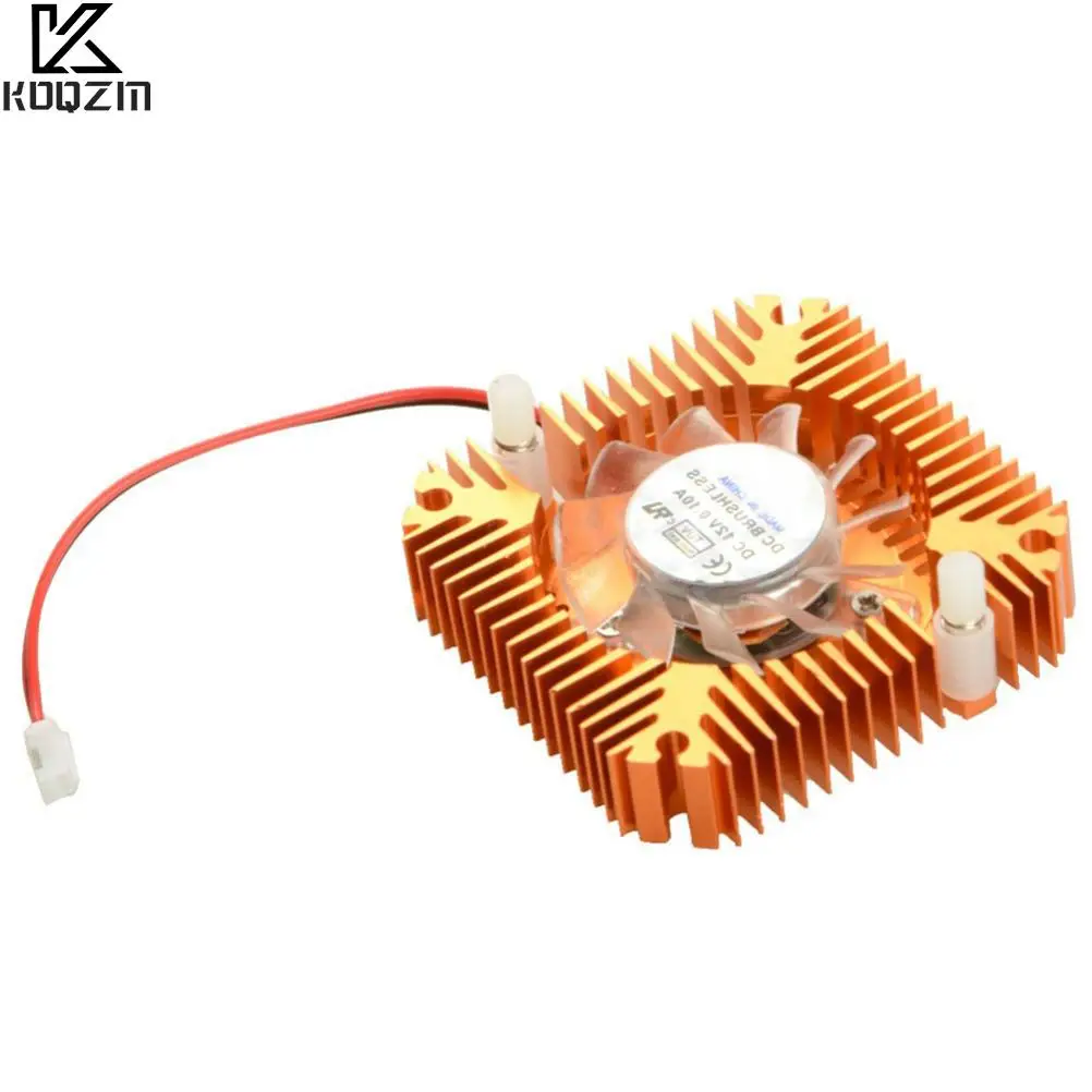 2 PIN Aluminum Snowhite Cooling Fan Heatsink Cooler Fit For PC Computer CPU VGA Video Card VC899 P18 0.25